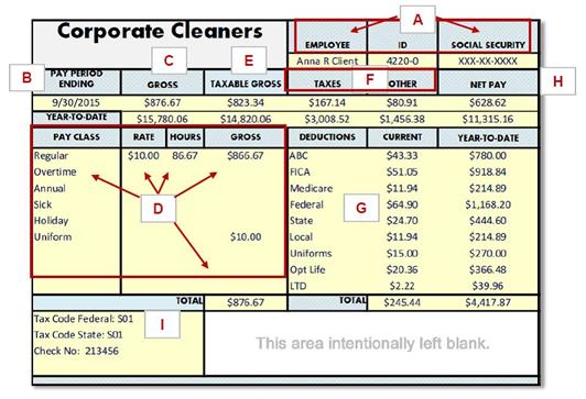 Sample Pay Statement FULL